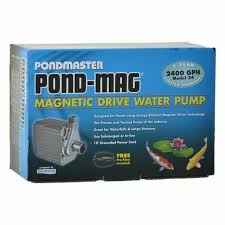 Danner Manufacturing, Inc. DNR02750 Pondmaster Pond-Mag, Magnetic Drive Water Pump, 2400 GPH, 02750