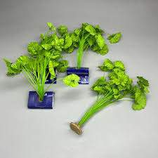 Aquaglobe Silk Plant Lotus Medium with Rock Resin Base